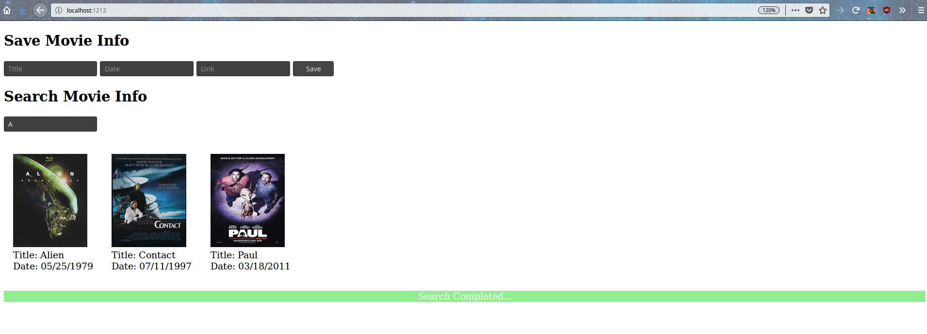 ajax and php result